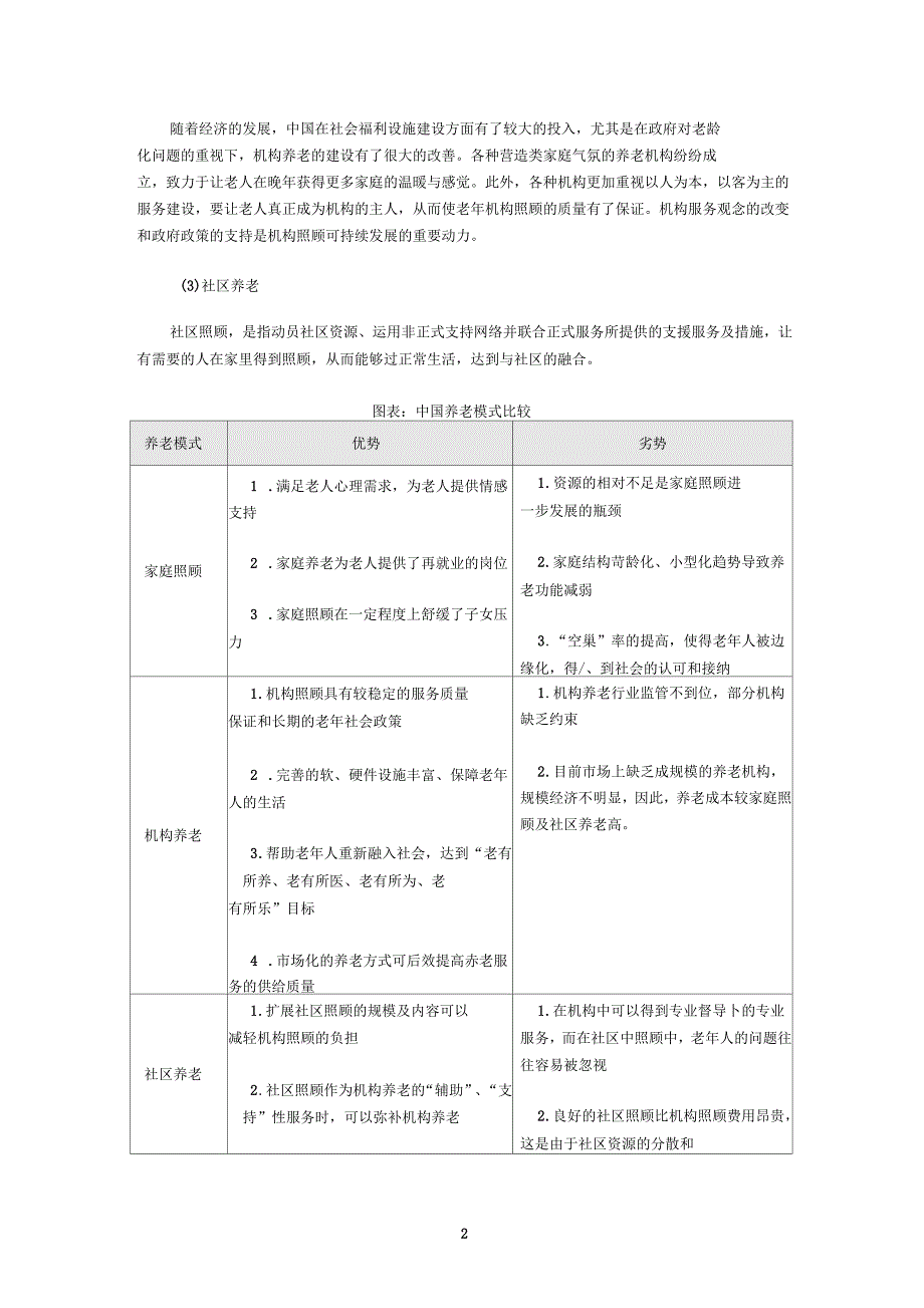 医养结合养老院项目可行性研究报告_第2页