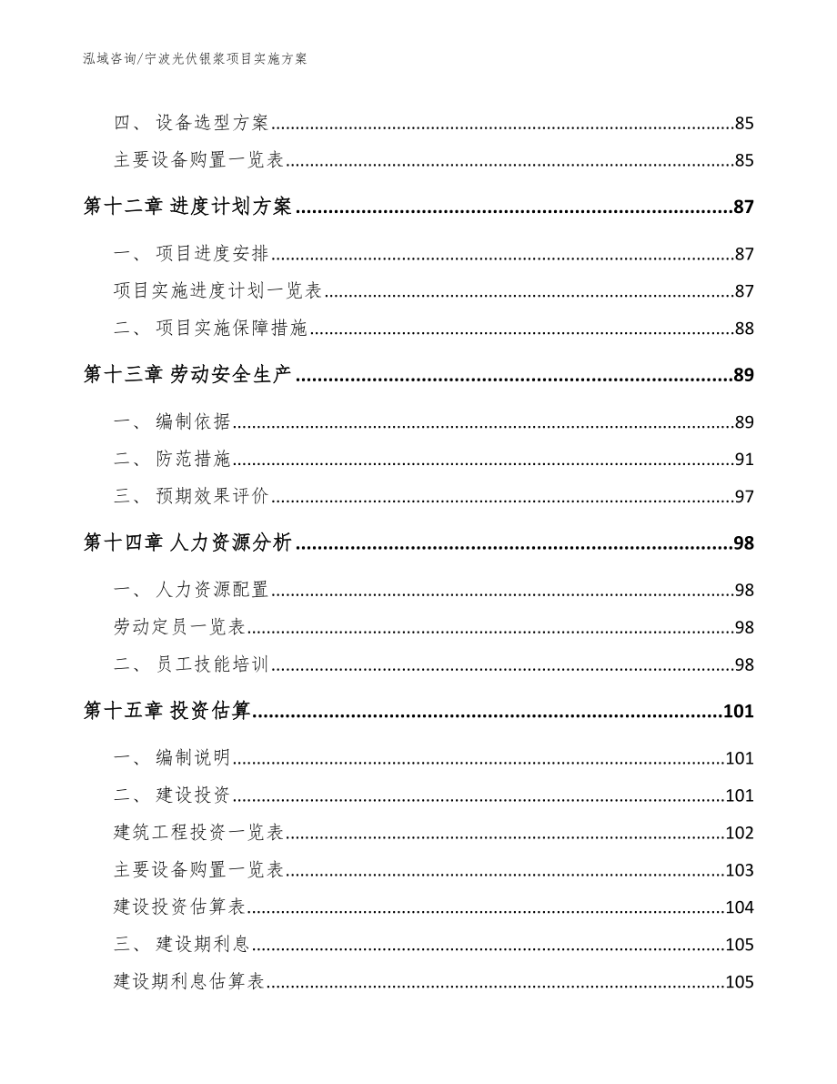 宁波光伏银浆项目实施方案_模板_第4页