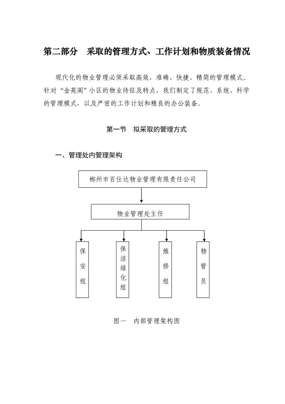 住宅小区物业服务投标书.doc_第5页