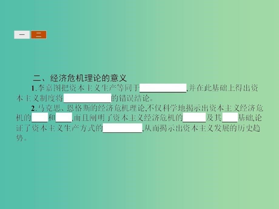 高中政治 2.4马克思的经济危机理论课件 新人教版选修2.ppt_第5页