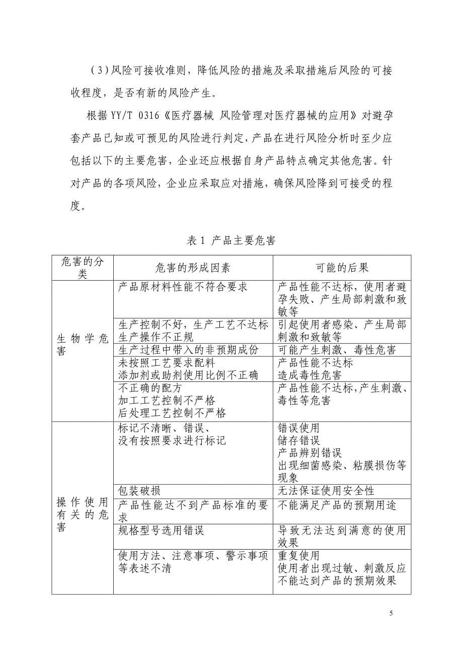 天然胶乳橡胶避孕套产品注册技术审查指导原则_第5页