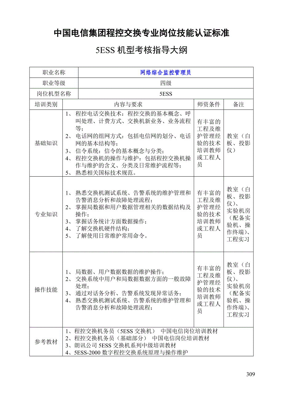 考核指导大纲（朗讯小灵通）_第3页