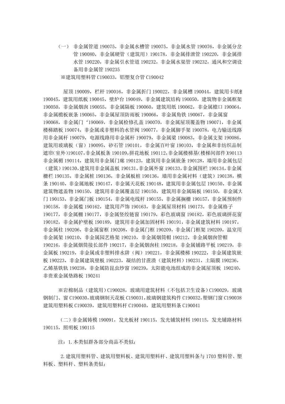 第 19 类 非金属的建筑材料,建筑用非金属刚性管,沥清,柏油,可移动非金属建筑物,非金属碑.doc_第3页