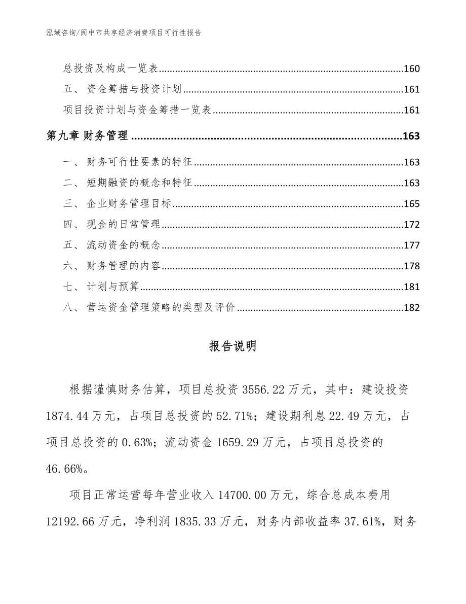 阆中市共享经济消费项目可行性报告_第5页