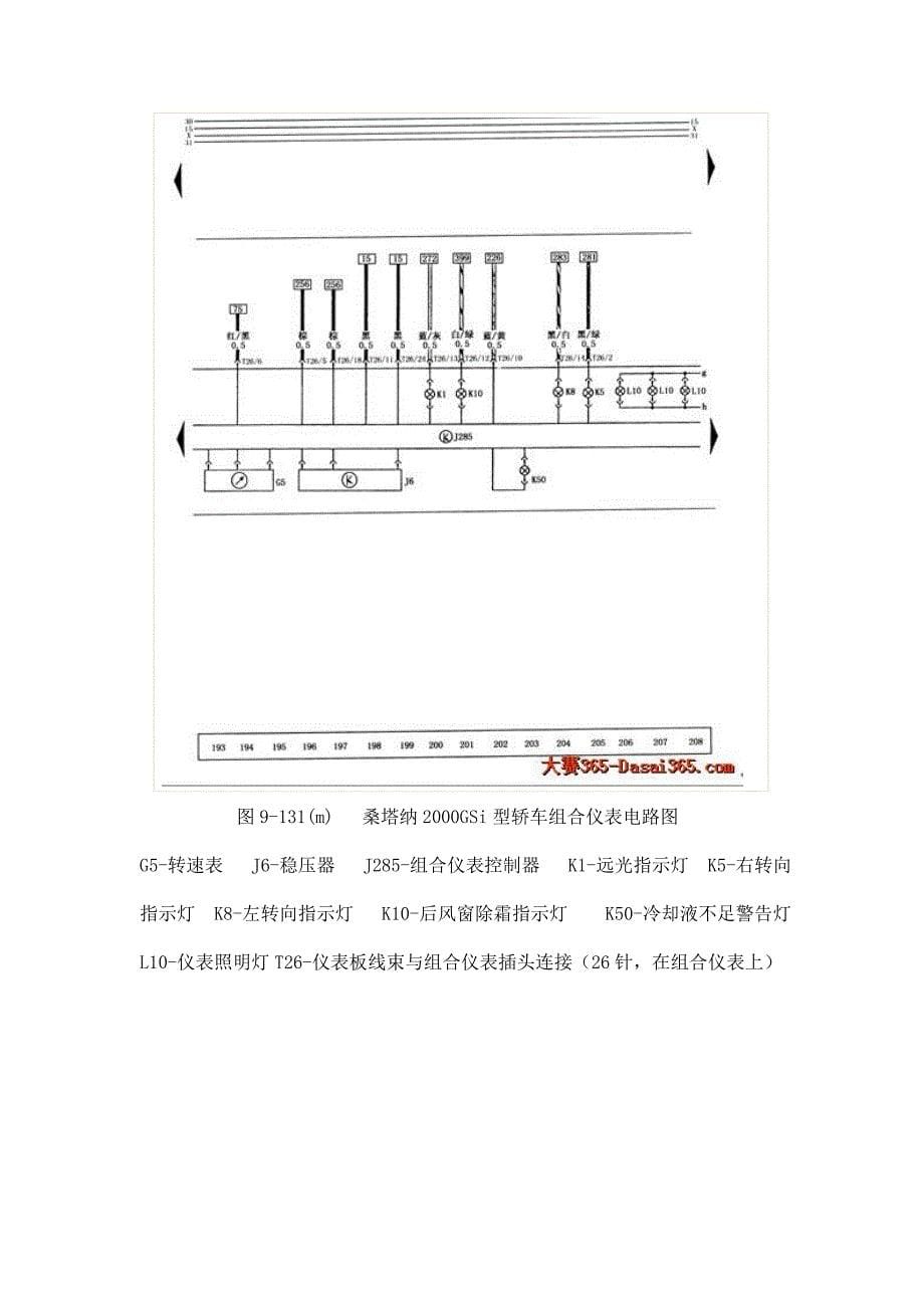 桑塔纳维修手册之全车电路_第5页