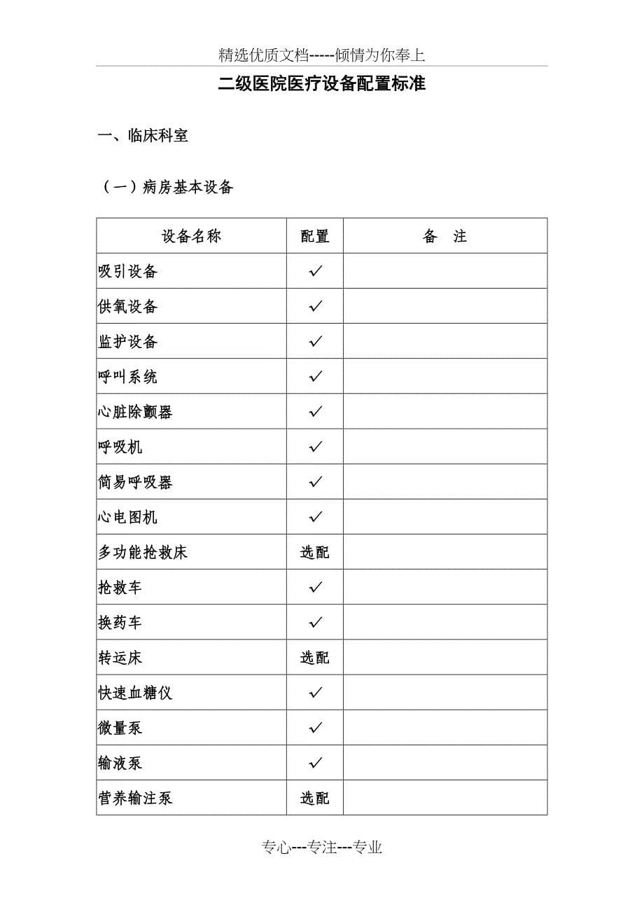 二级医院配备要求_第5页