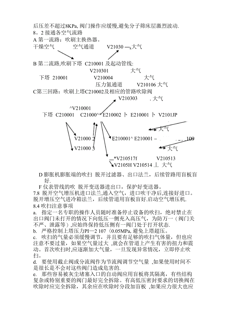 空分装置试车及开车方案_第4页