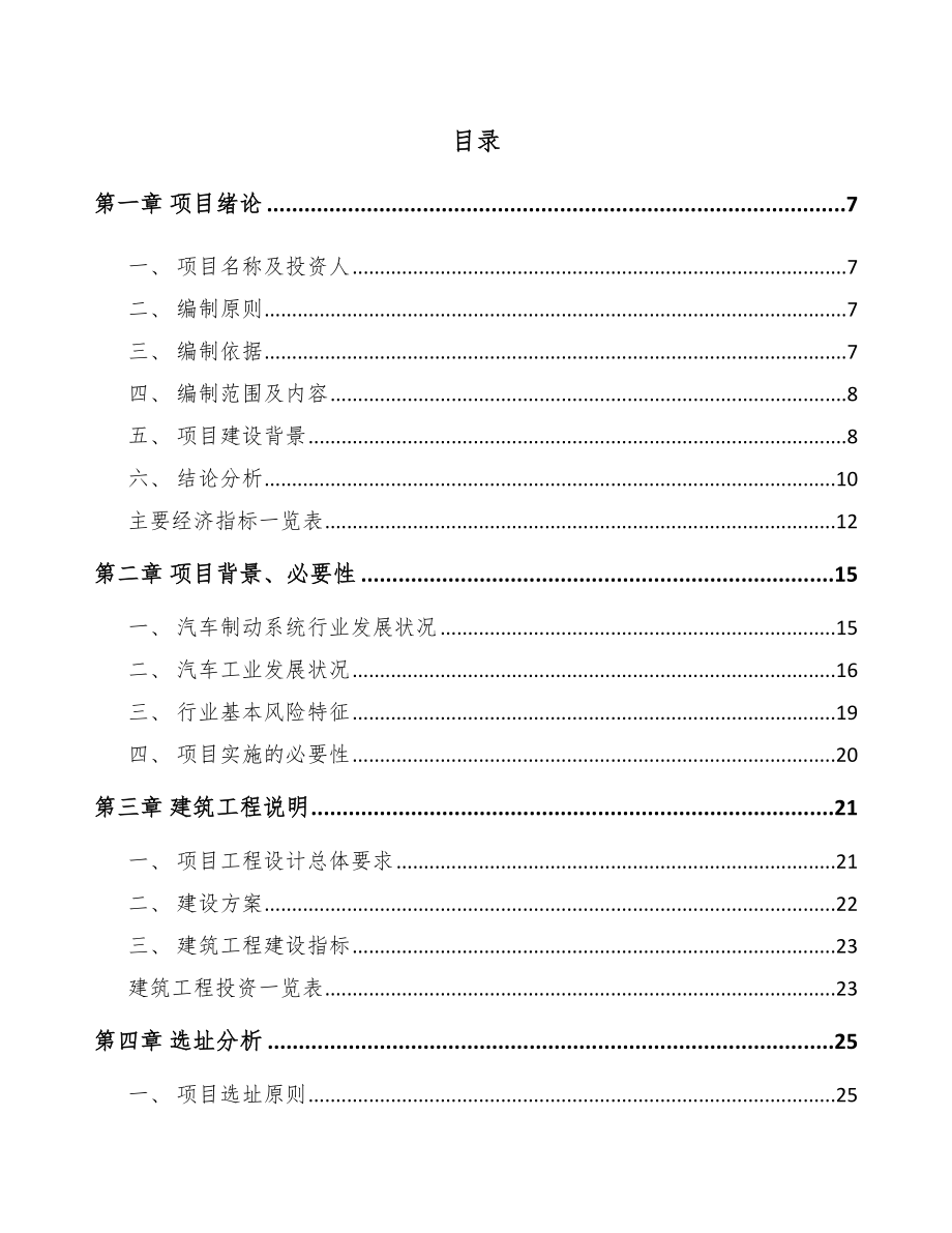 海口汽车制动器总成项目可行性研究报告_第2页