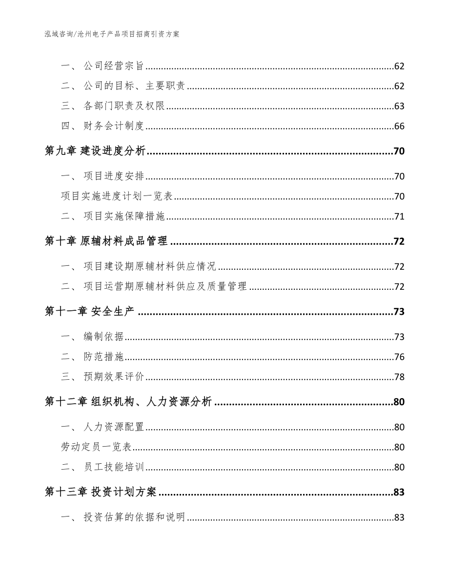 沧州电子产品项目招商引资方案（参考范文）_第4页