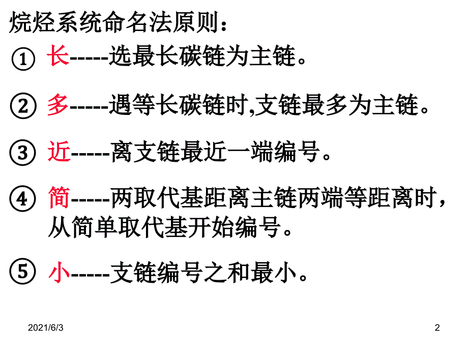 烷烃系统命名法PPT优秀课件_第2页