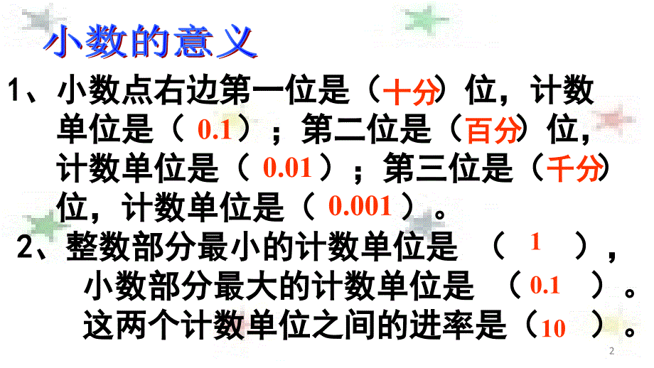 北师大版小学四年级下册数学整理与复习一PPT课件_第2页