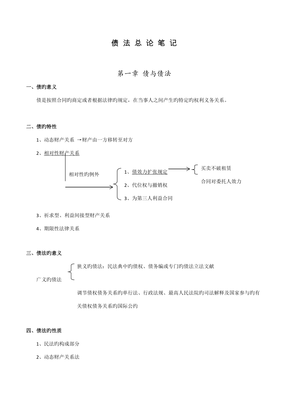 债法总论笔记_第2页