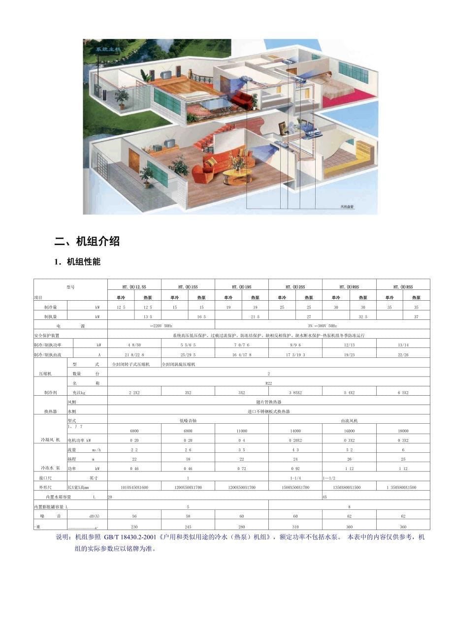 格力双系统户式中央空调安装使用说明书_第5页