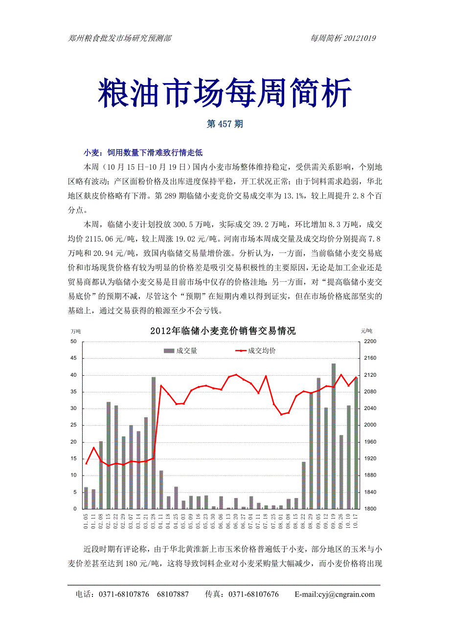 粮油市场每周简析121019.DOC_第1页