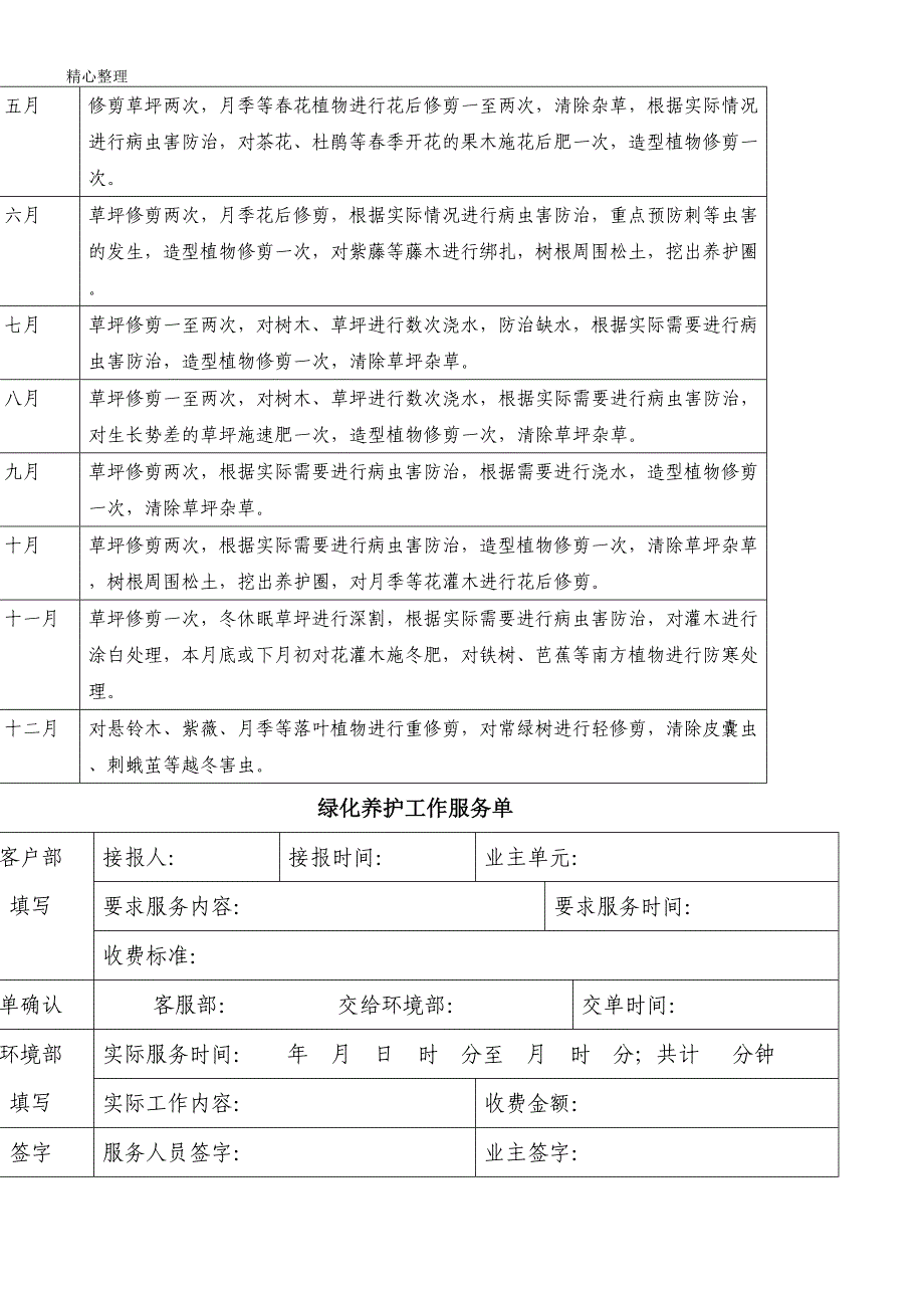 家政服务清洁价格表格模板_第3页