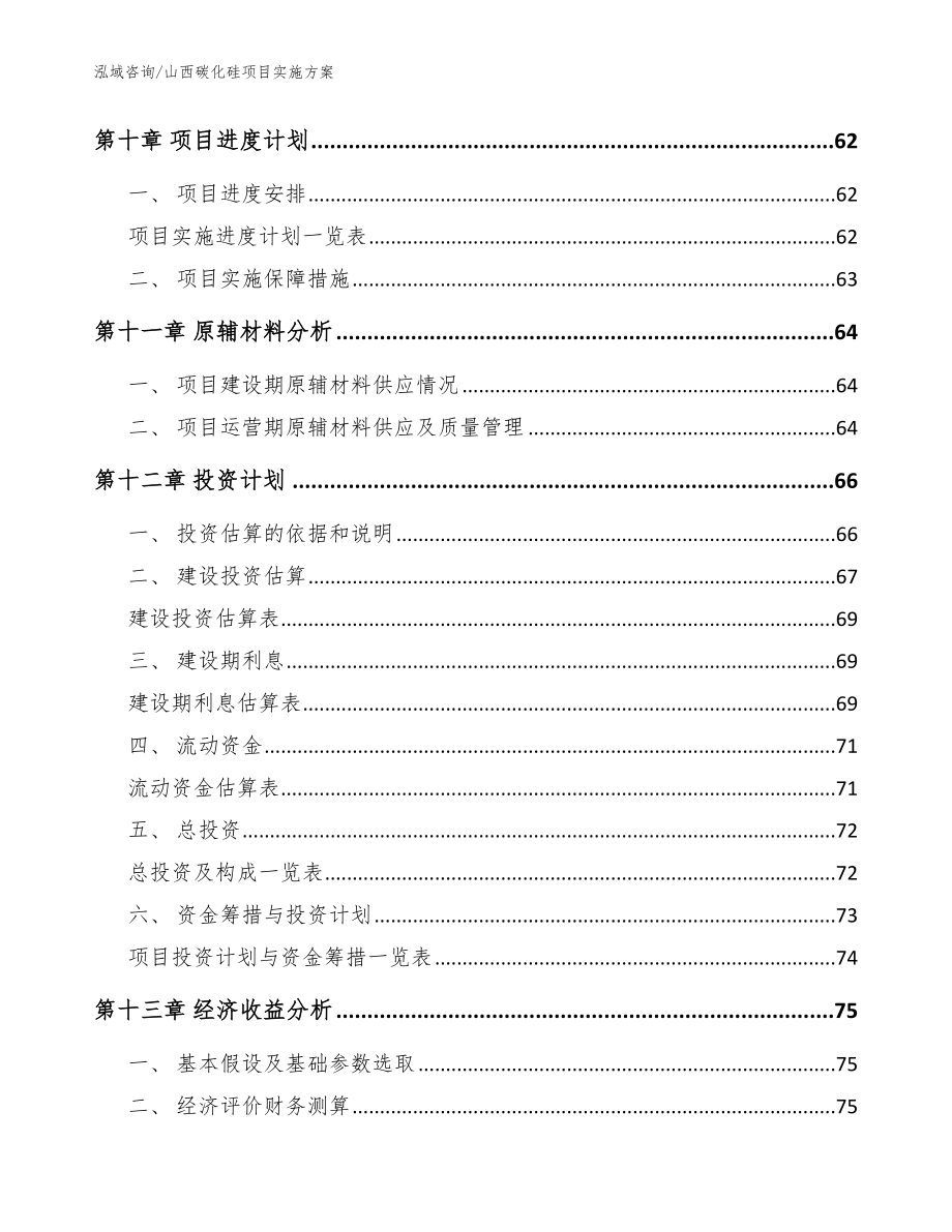 山西碳化硅项目实施方案（范文模板）_第3页