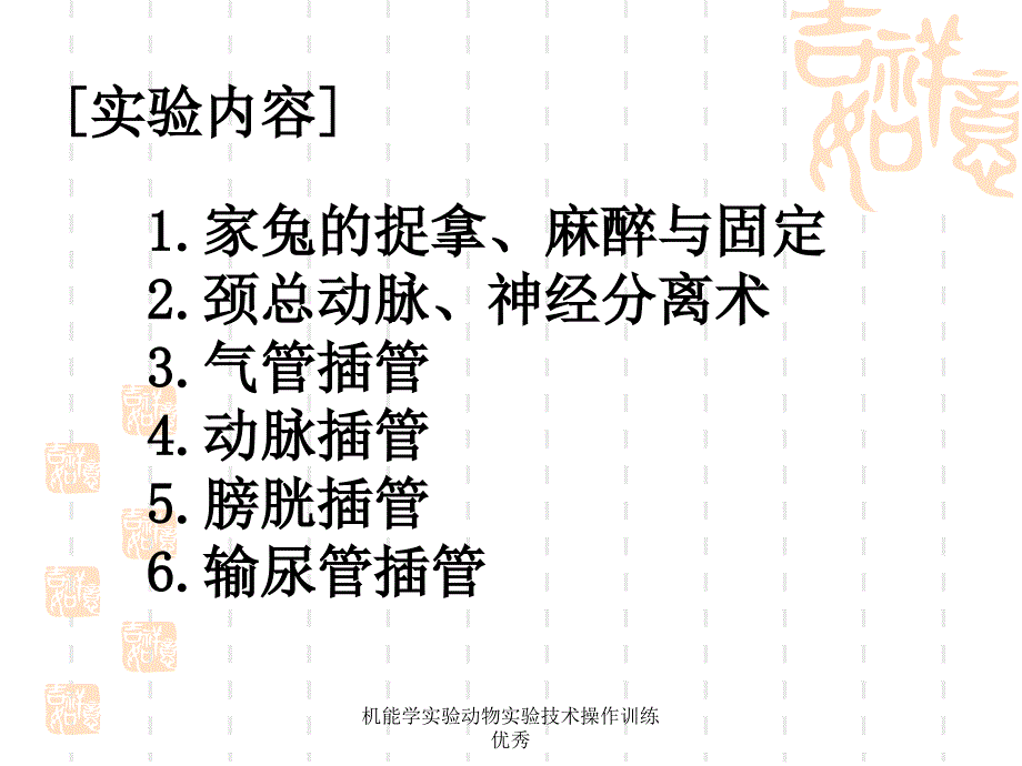 机能学实验动物实验技术操作训练优秀课件_第4页