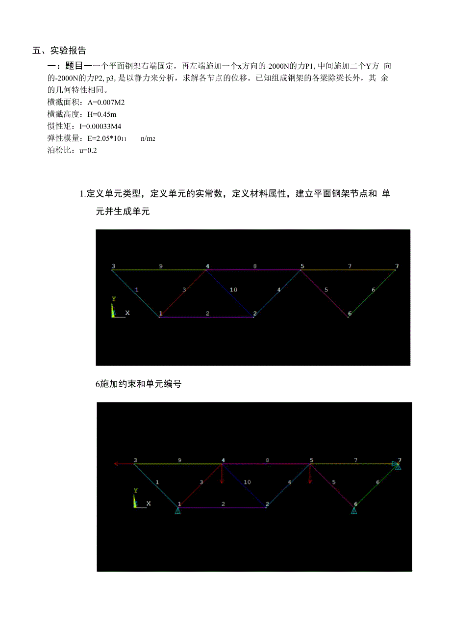 工程有限元实验报告_第1页