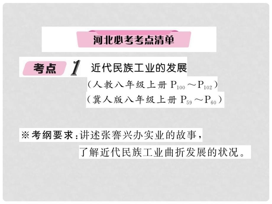 中考历史总复习 第6讲 中国近代经济和社会生活 科学技术与思想文化必考考点清单课件_第5页