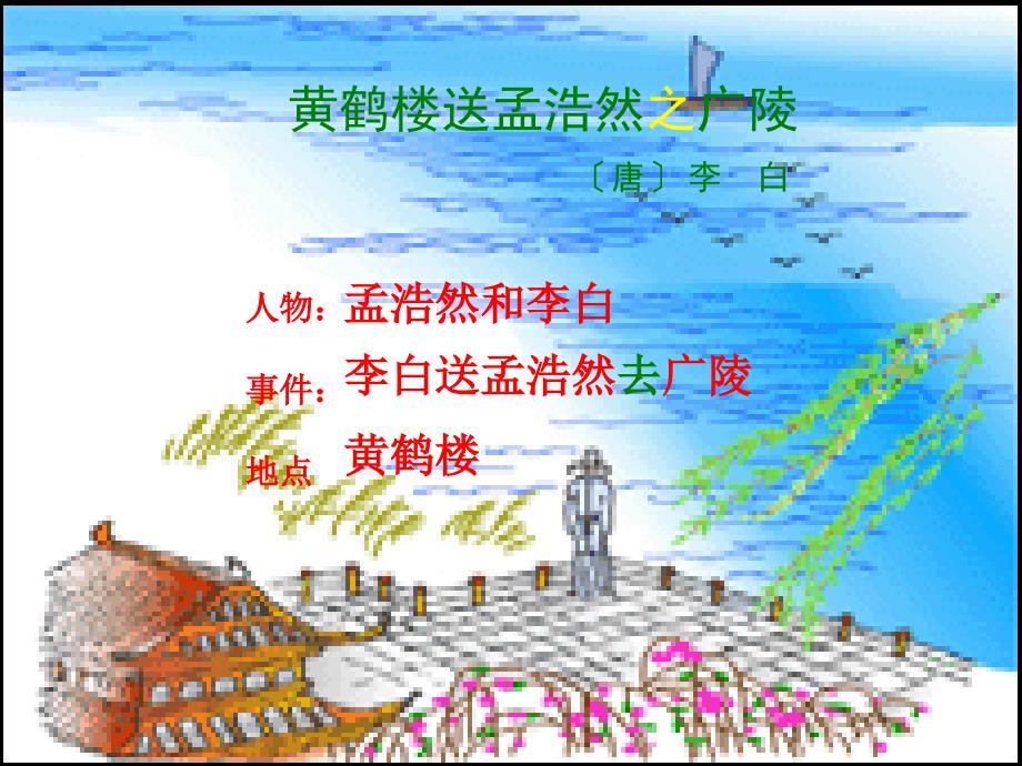 黄鹤楼送孟浩然之广陵.ppt_第3页