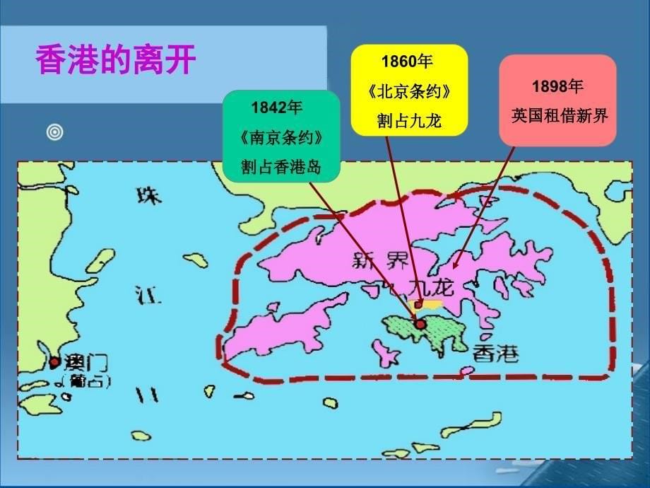 人教版八年级下册第12课香港和澳门的回归_第5页