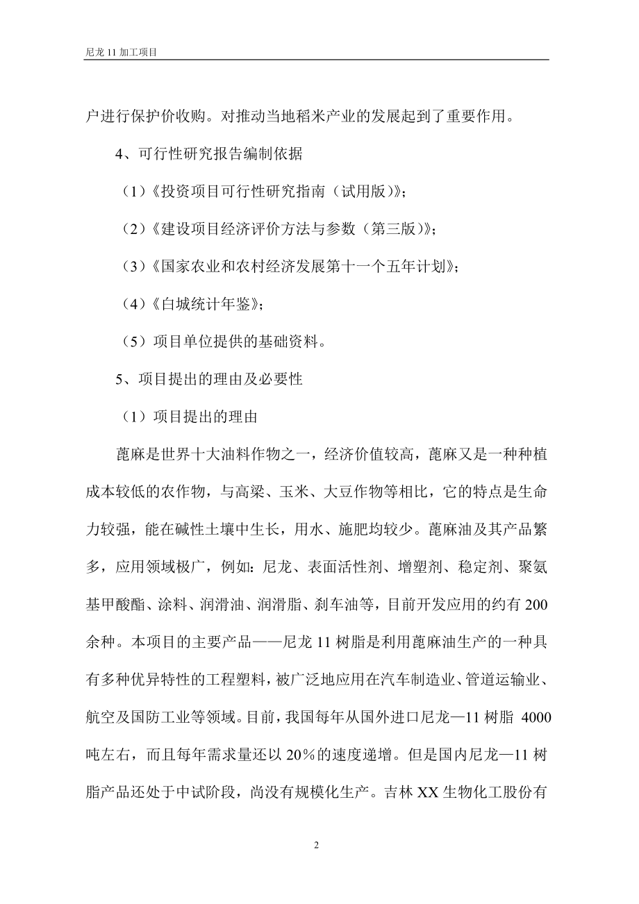 尼龙11加工可行性研究报告.doc_第2页