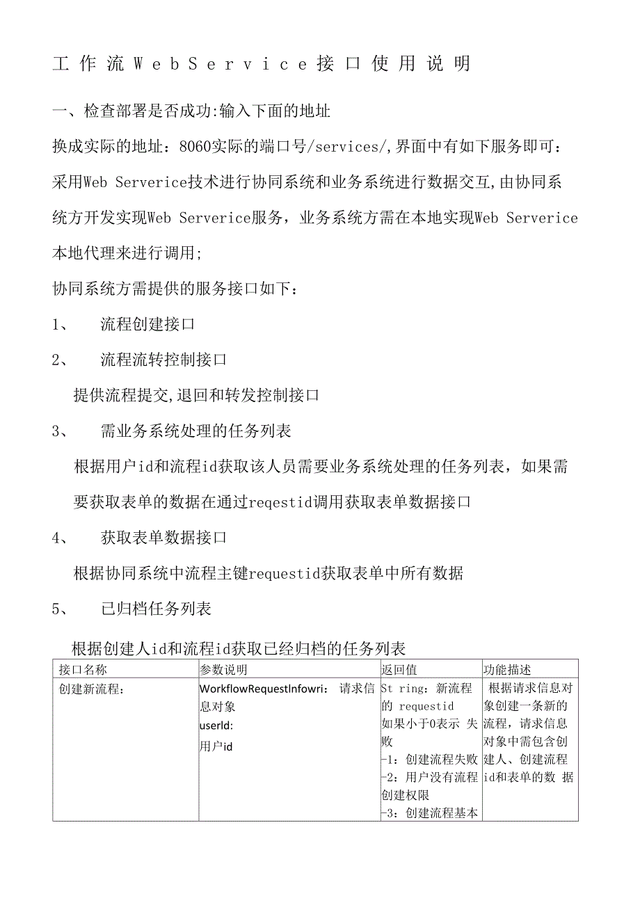 泛微OA工作流WebService接口使用说明_第1页