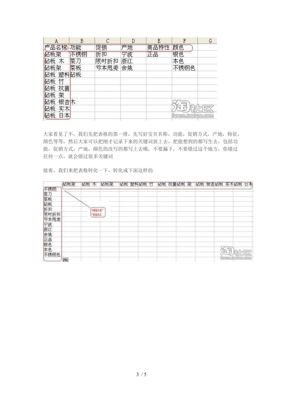 利用EXCEL表格巧设关键词_第3页