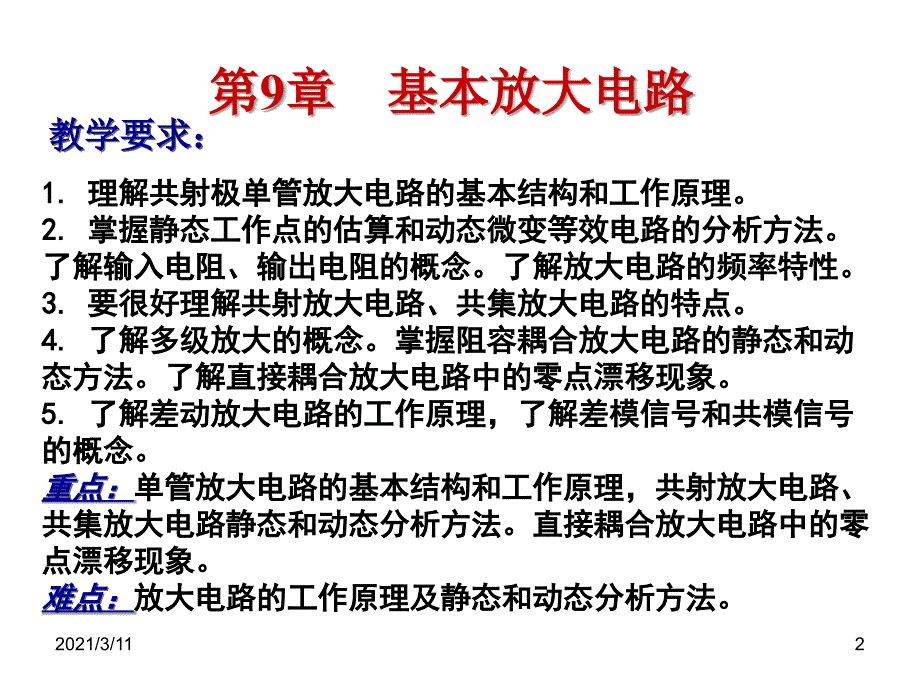 电工学(少学时)唐介第9章-基本放大电路_第2页