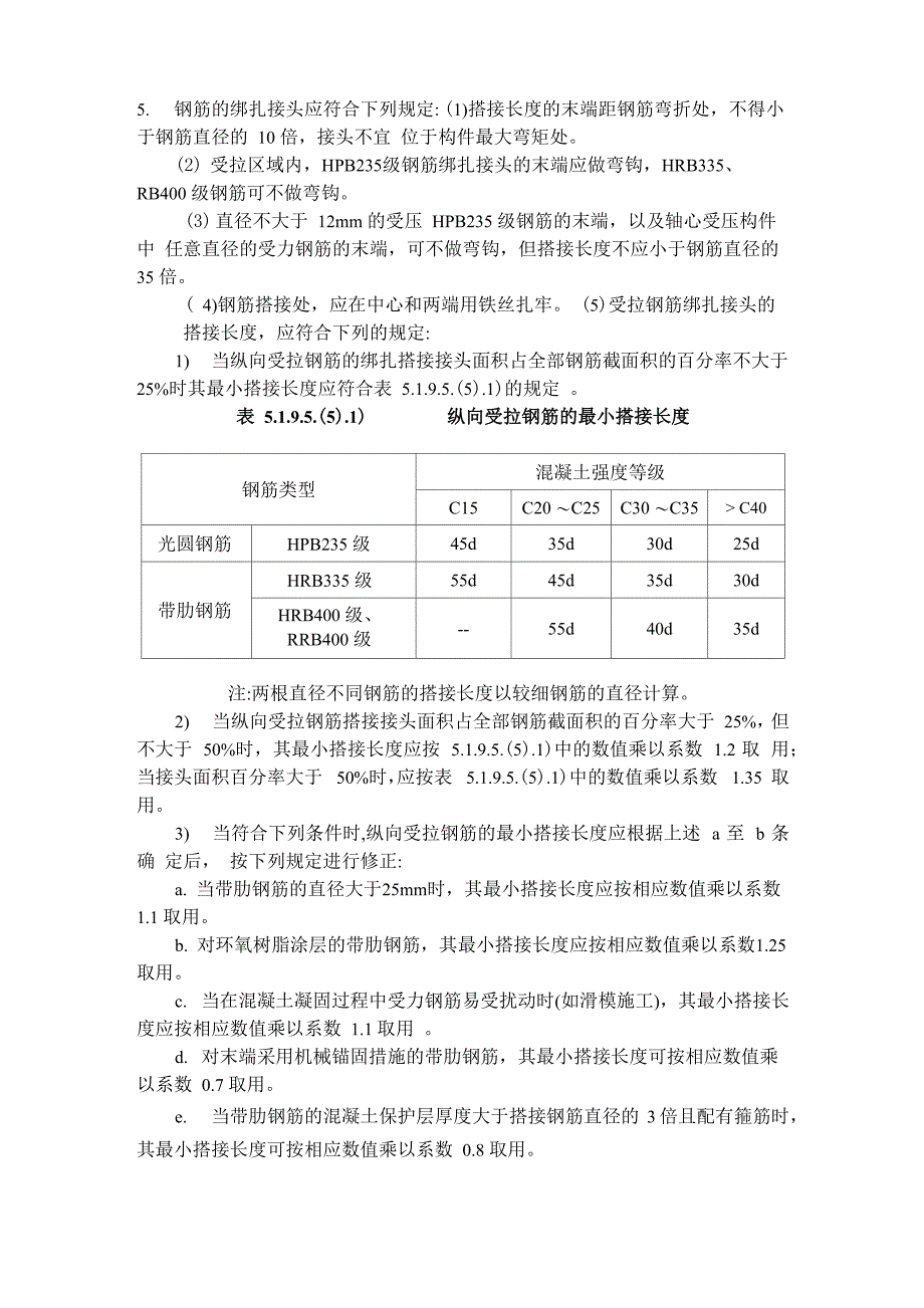 钢筋的绑扎接头应符合下列规定_第1页