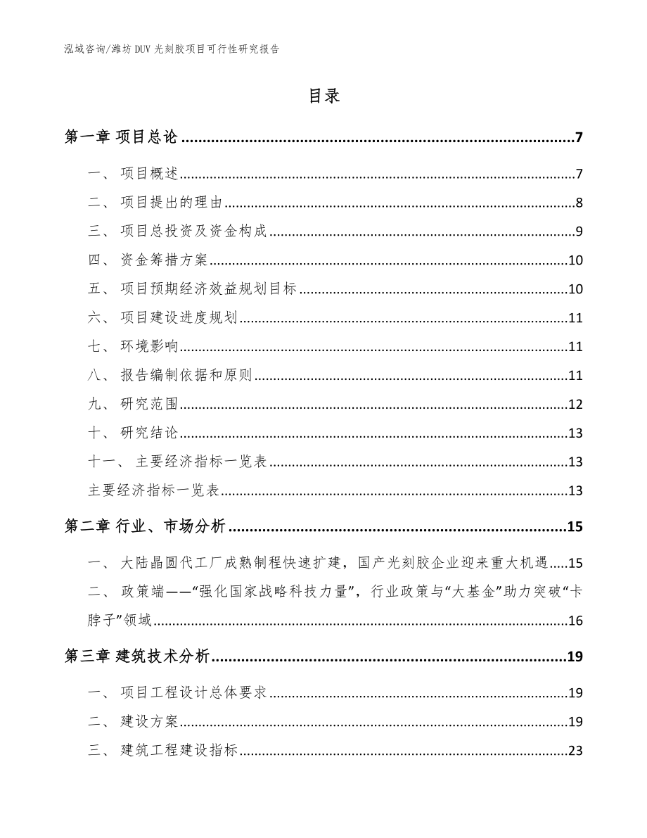 潍坊DUV光刻胶项目可行性研究报告_第2页