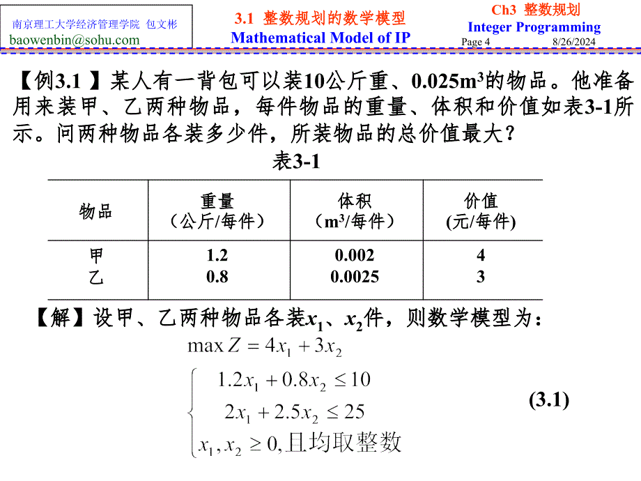 Ch3整数规划PPT演示课件_第4页