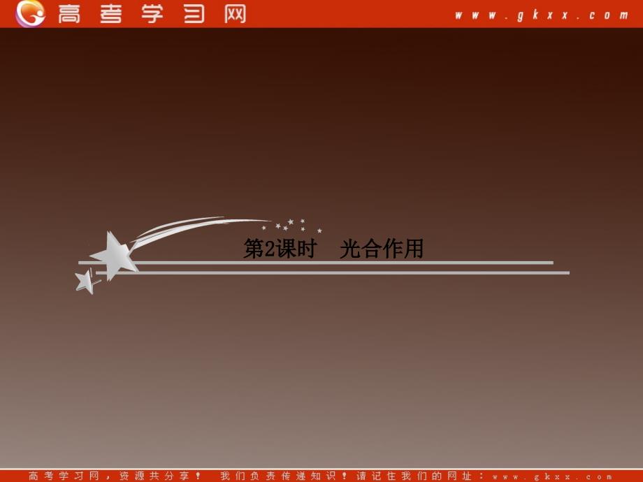 高考二轮复习苏教版生物必修1 1-4-2《光和作用》_第2页
