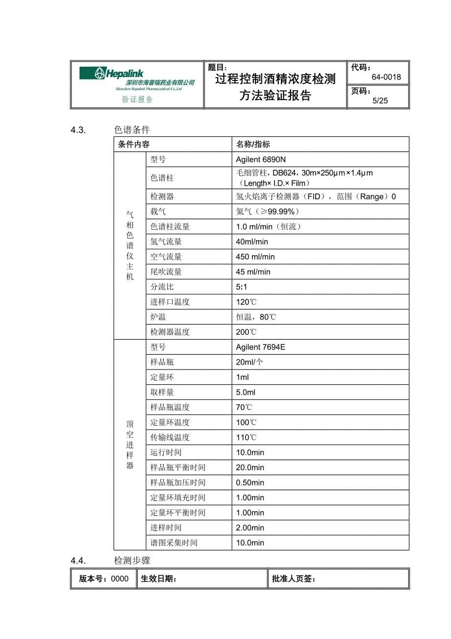 --过程控制酒精含量检测方法的验证报告_第5页