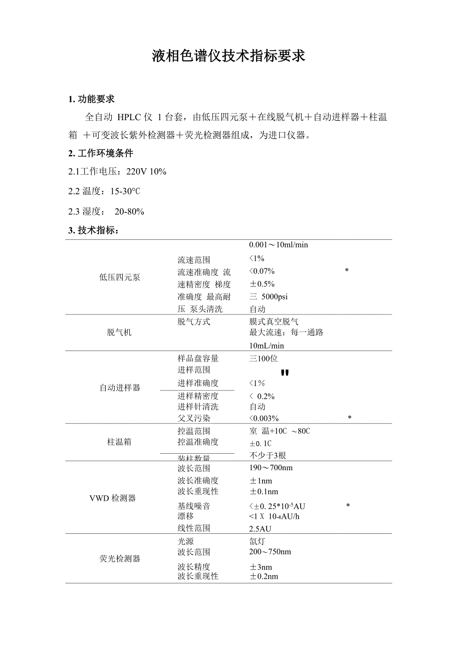 液相色谱仪技术指标要求_第1页