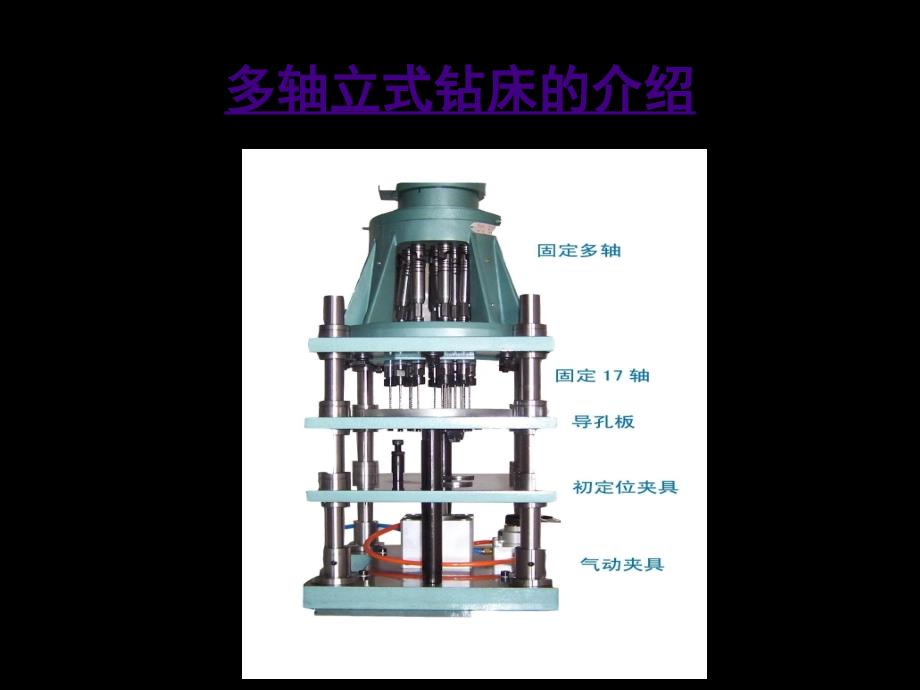 可调式多轴立式钻床的讲解课件_第1页