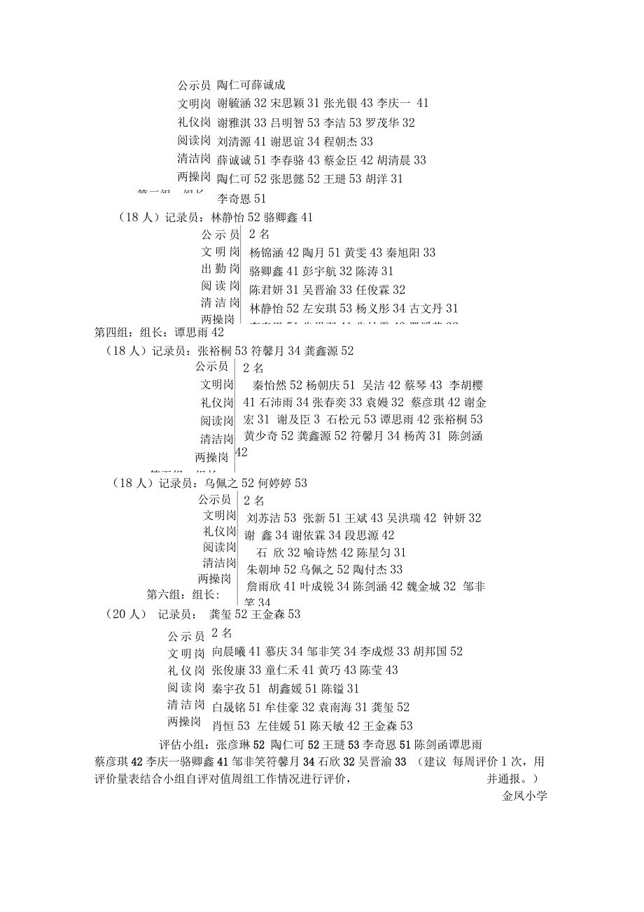 红领巾发现岗检查评比工作细则_第3页