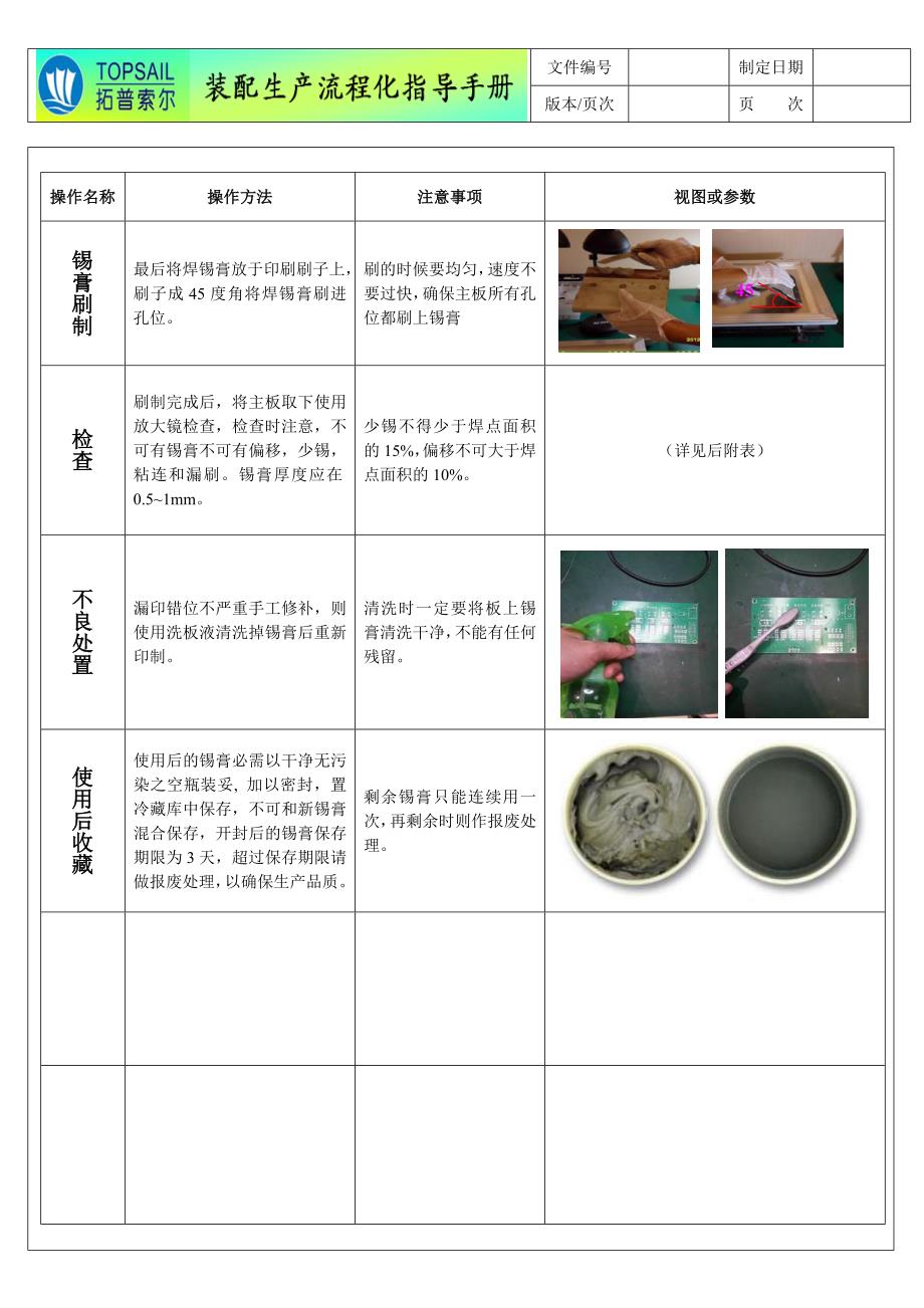 锡膏刷制作业指导书_第2页