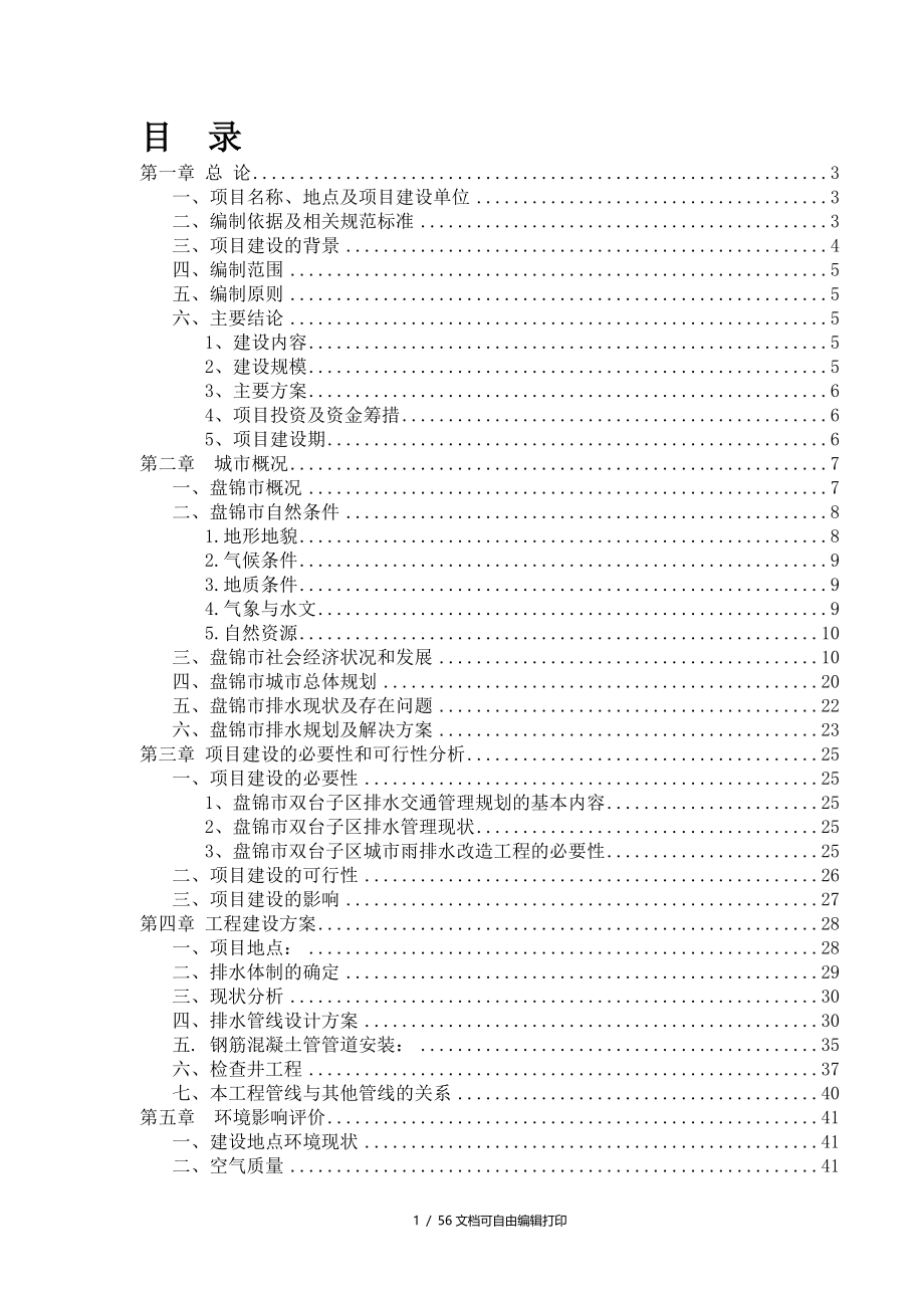 胜利街排水管网改造和新建工程可行性研究报告_第2页