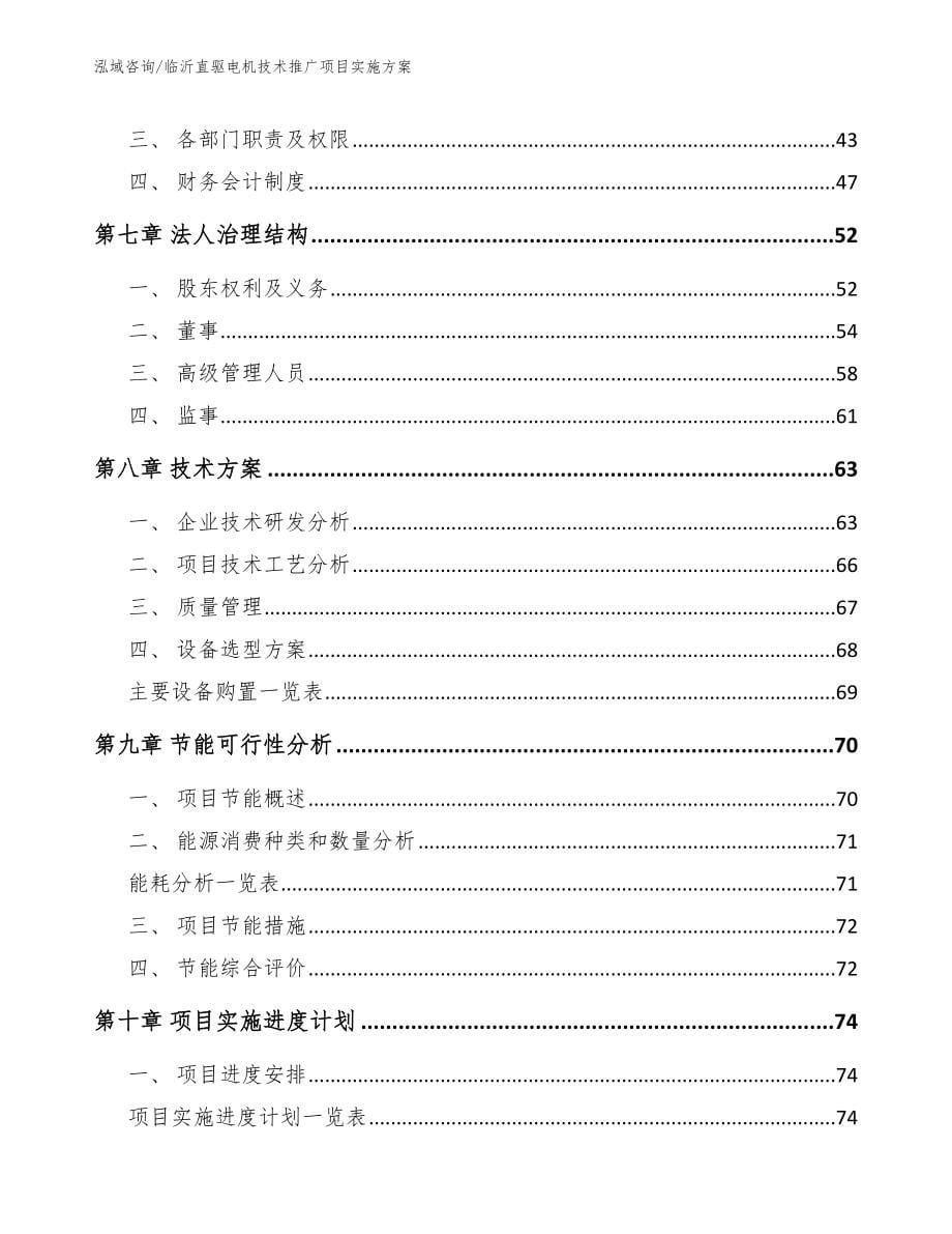 临沂直驱电机技术推广项目实施方案（模板参考）_第5页