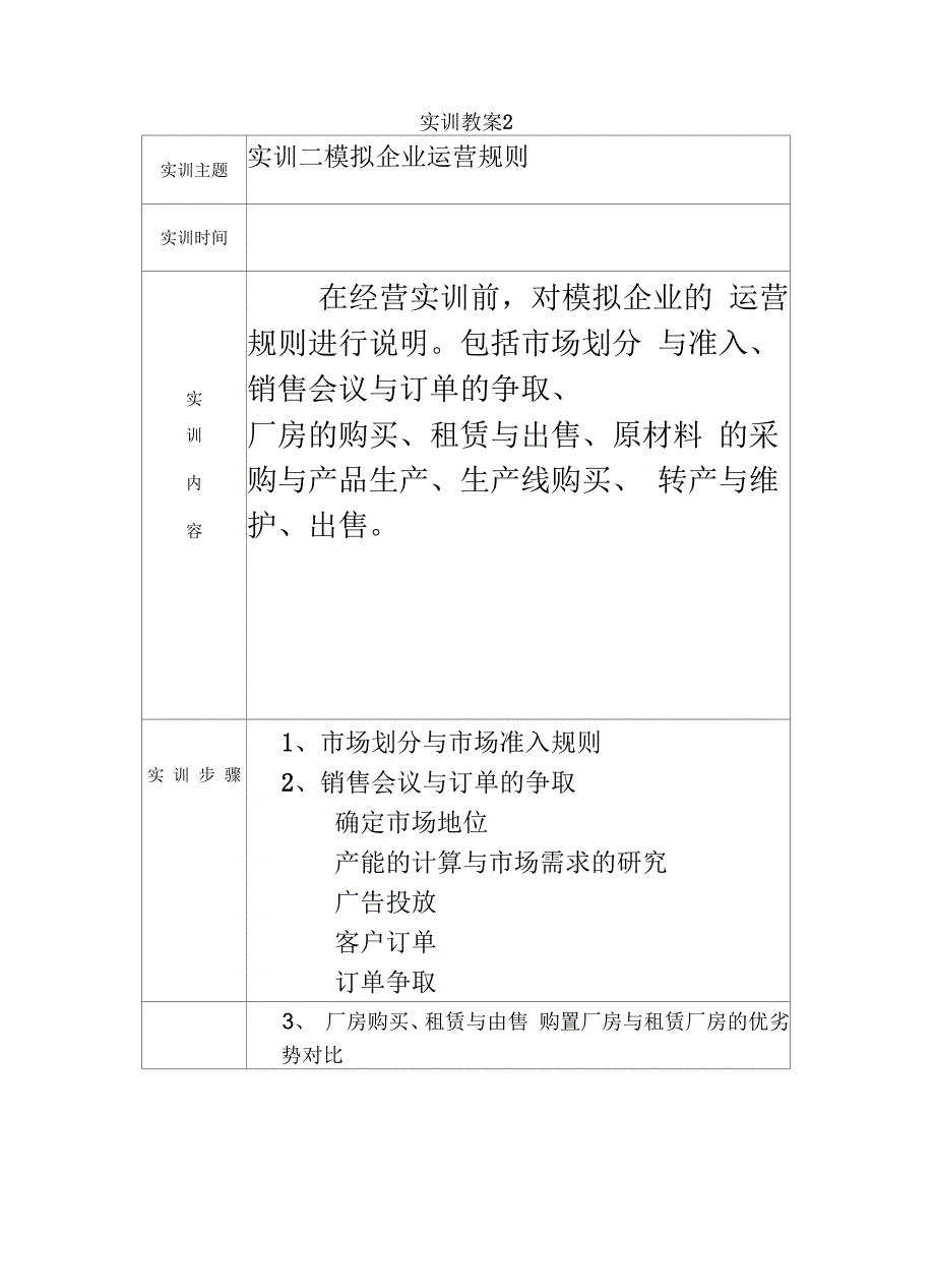 企业经营沙盘模拟实训教案备课讲稿_第4页