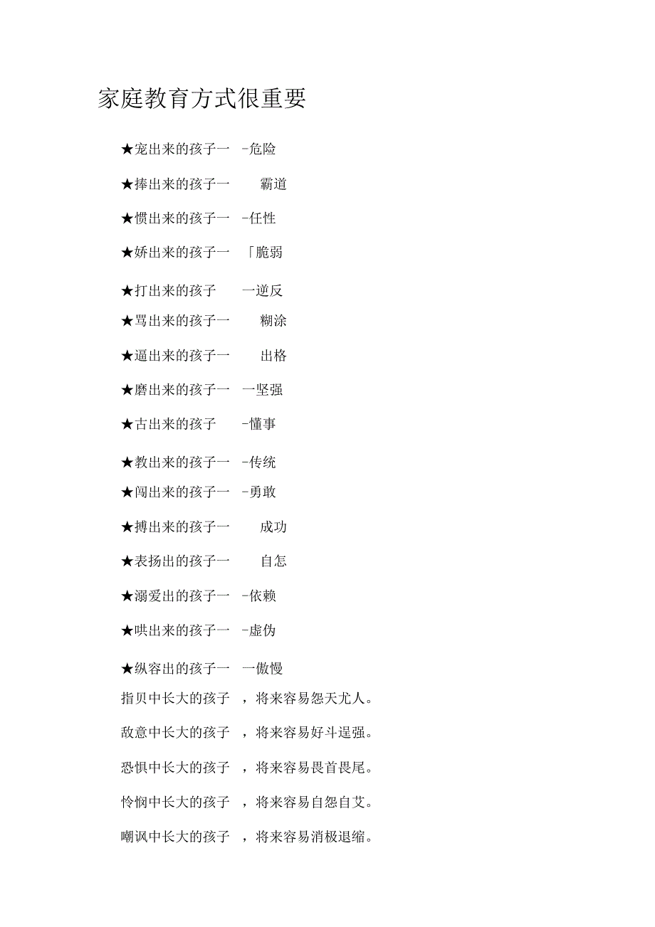 家庭教育方式很重要_第1页