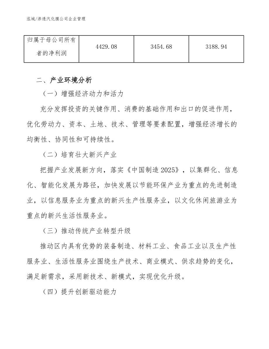 渗透汽化膜公司企业管理_参考_第5页