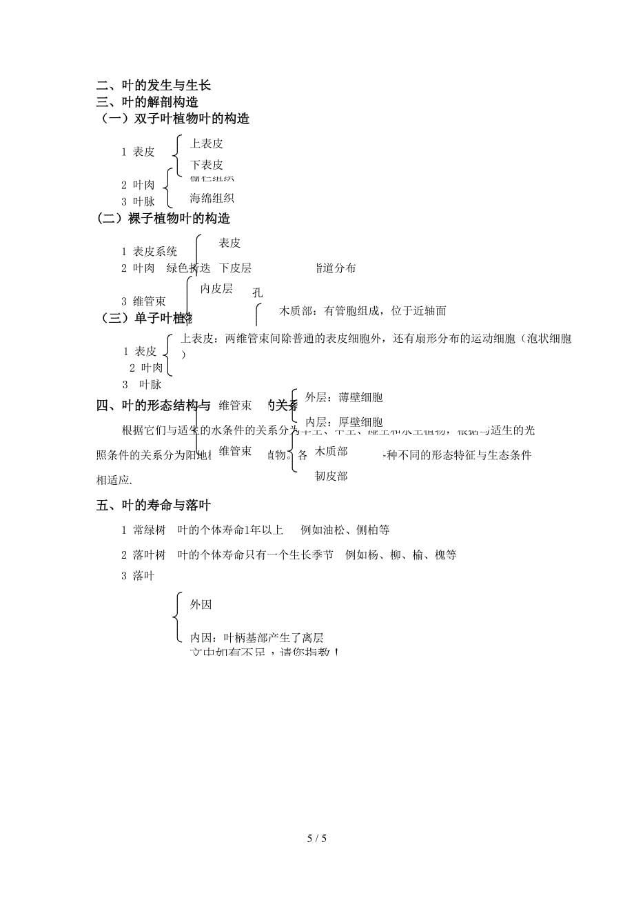 大学《植物学》讲义4_第5页