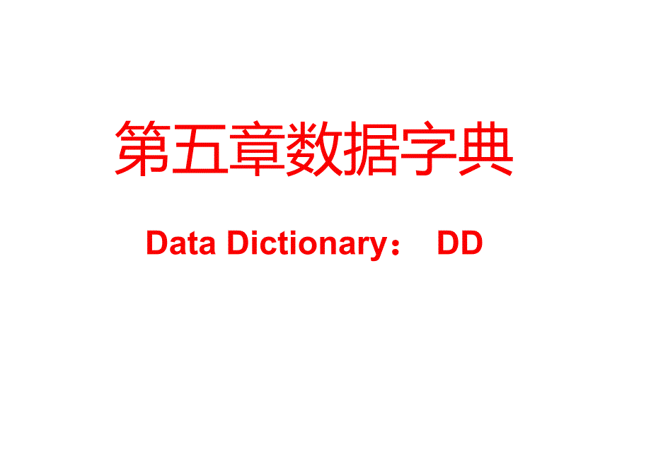 管理信息系统第五章数据字典_第1页