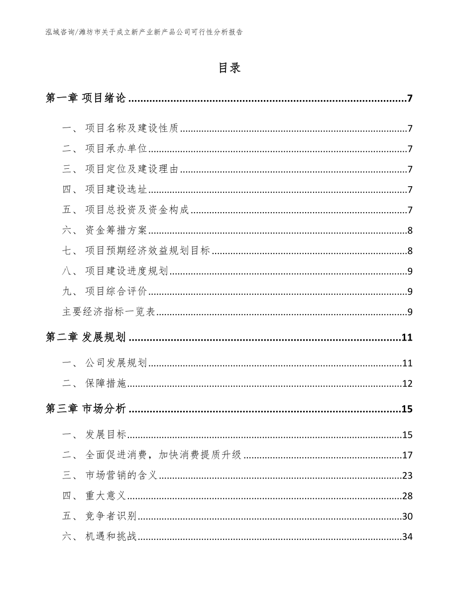 潍坊市关于成立新产业新产品公司可行性分析报告（范文参考）_第2页