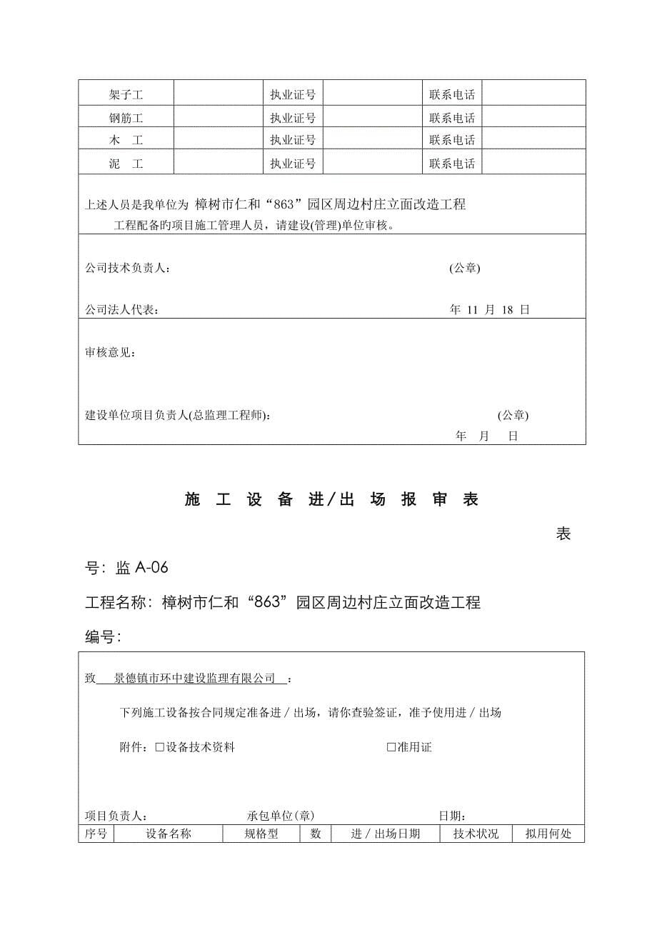 新版开工报告表格_第5页