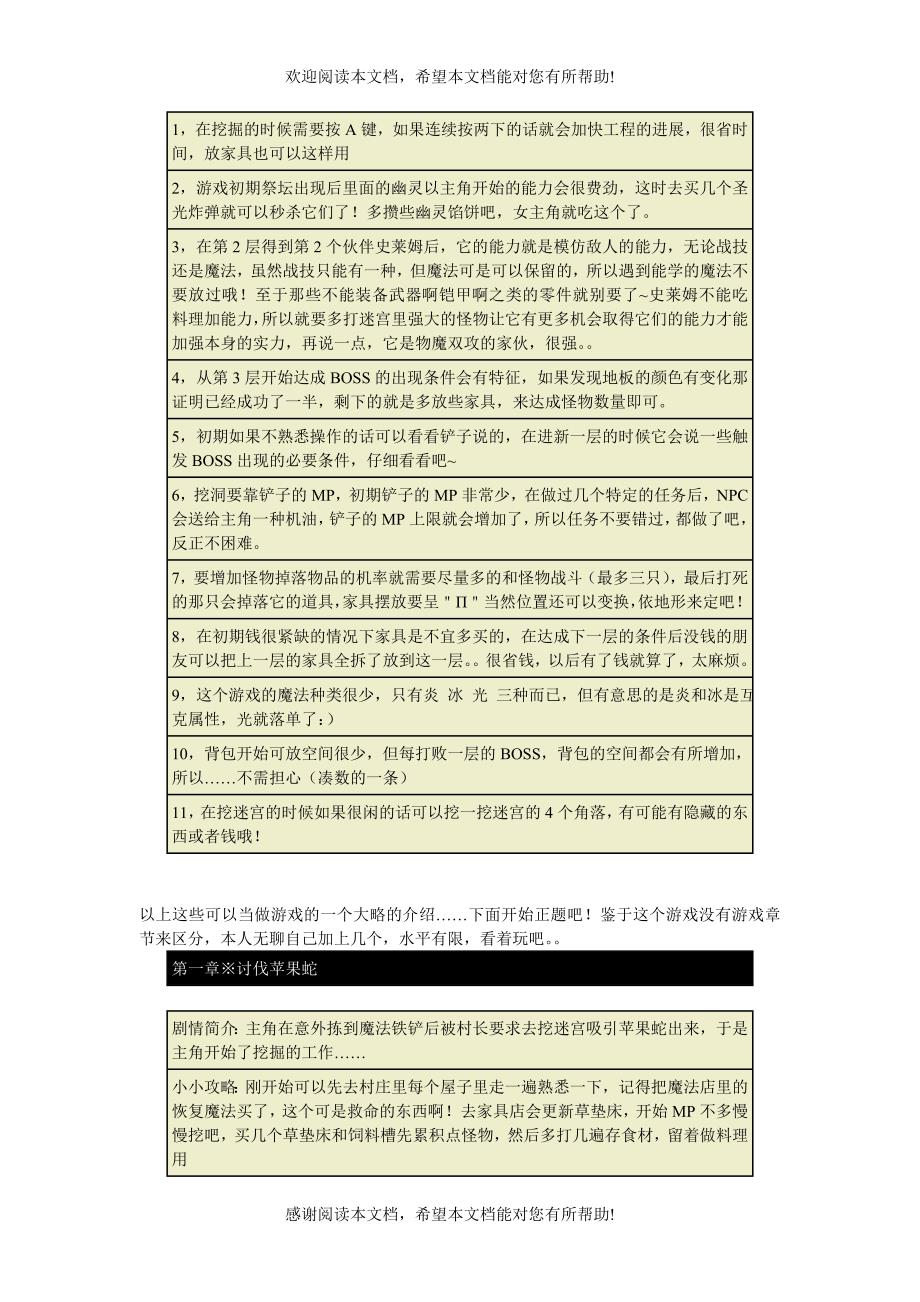 NDS迷宫制造者流程攻略道具表_第2页