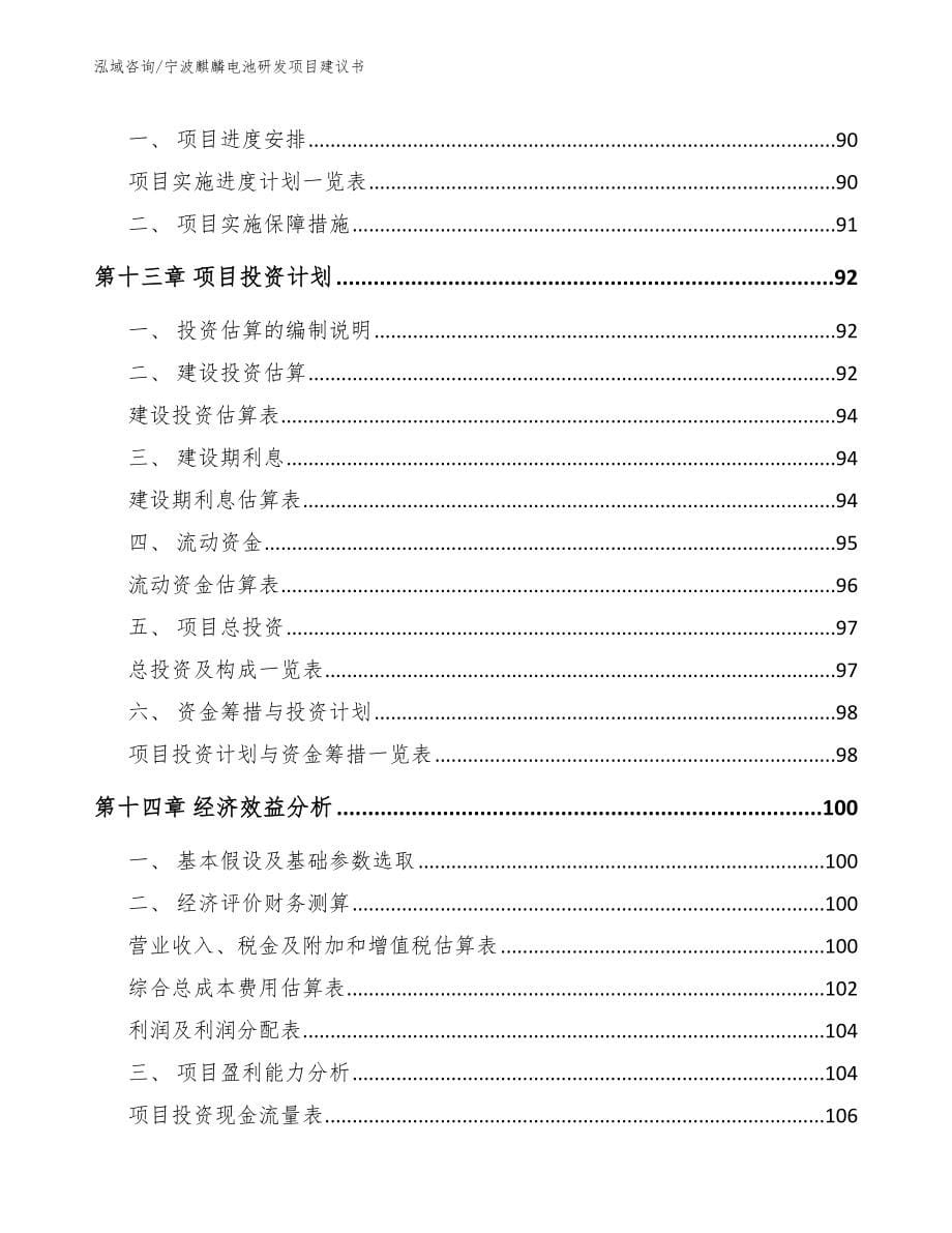宁波麒麟电池研发项目建议书【参考模板】_第5页