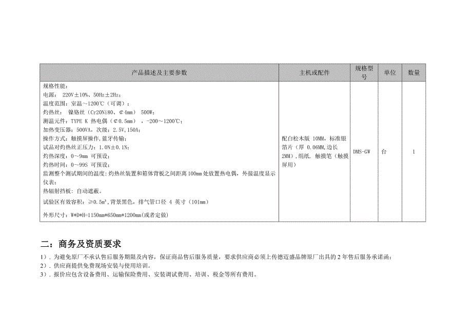 技术参数及商务要求_第5页